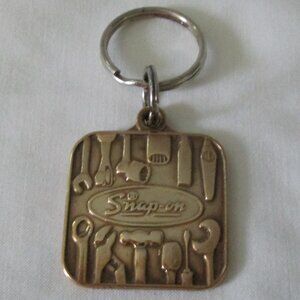 Vintage Brass Snap - On Tools Keychain/Fob